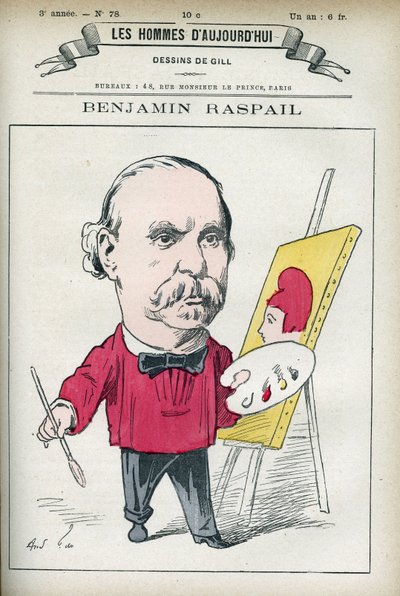 Portrait de Benjamin Raspail (1823-1899) - Andre Gill