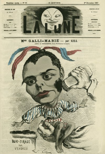 Portrait de Célestine Galli-Marié (Galli Marie) (1840-1905), chanteuse française pour l