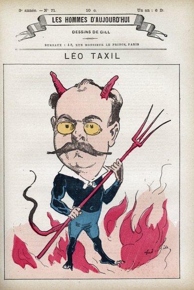 Portrait de Léo Taxil (1854-1907) - Andre Gill