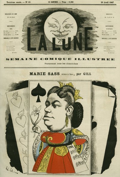 Portrait de Marie Sass, chanteuse à l