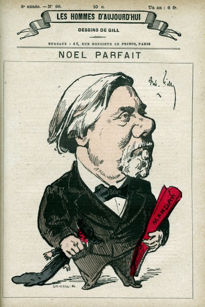 Portrait de Noel Parfait - Andre Gill