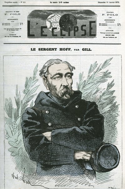 Portrait du Sergent Ignace Hoff (1836-1902), soldat, héros de la Guerre de 1870 contre la Prusse. Couverture de « L