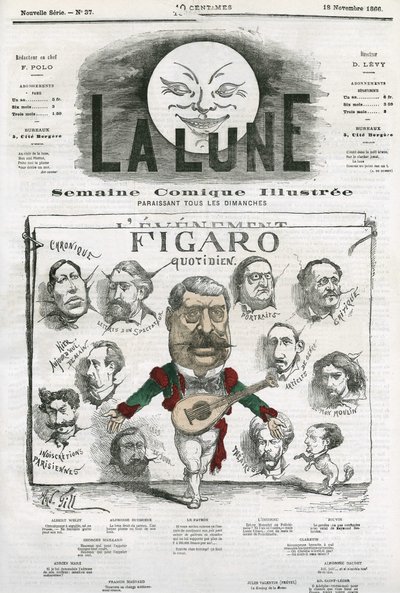 Portrait des journalistes du « Figaro Quotidien » - Andre Gill