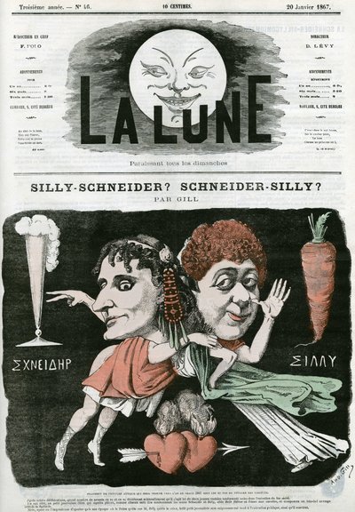 Silly-Schneider? Scheiner-Silly? , caricature d