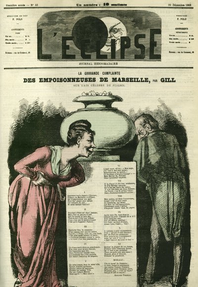 La grande lamentation « Poisonneuses de Marseille ». Couverture dans « L