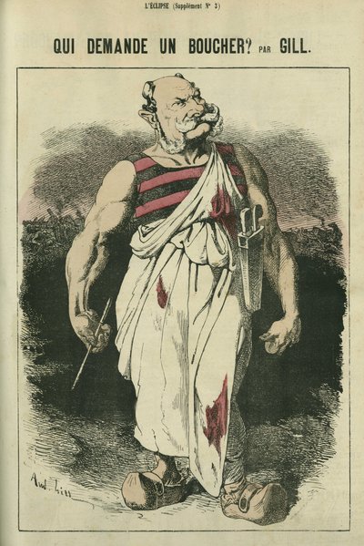 Qui demande un boucher, caricature de Guillaume Ier d