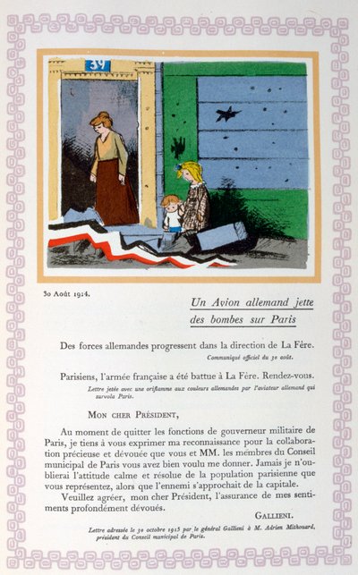 Bombardement allemand de Paris, 30 août 1914, 1919 - Andre Helle