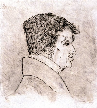 André Marie Ampère, autoportrait vers 1805-1810 (dessin) - Andre Marie Ampere