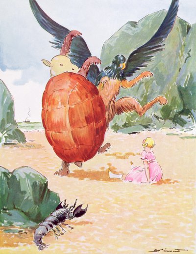 Alice, le Griffon et la Fausse Tortue, illustration de 