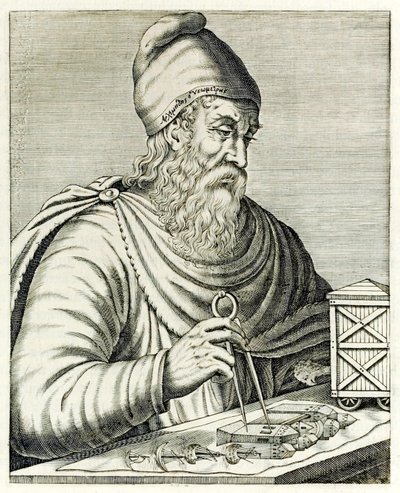 Archimède de Syracuse de « Vrais Portraits » par André Thévet publié en 1594 - Andre Thevet