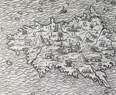 Carte de Sumatra - Andre Thevet