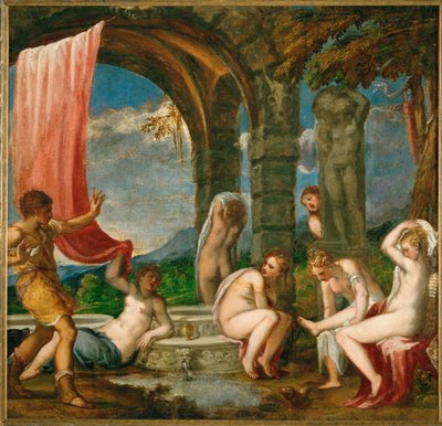 Diane et Actéon, après 1559 (peinture sur toile) - Andrea (fl.1527/30-63) Schiavone