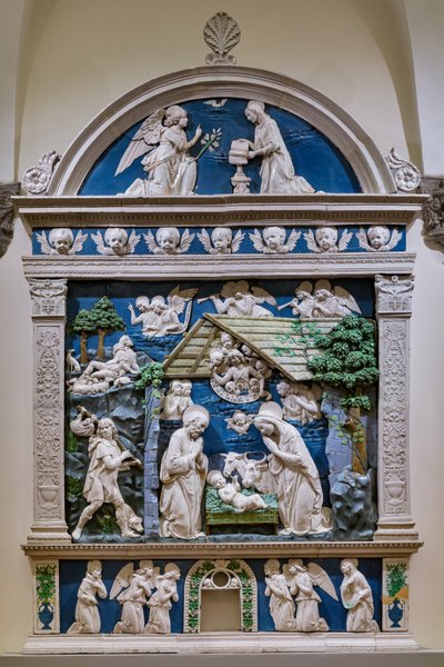 Nativité, Adoration des bergers et Annonciation - Andrea (workshop of) Della Robbia