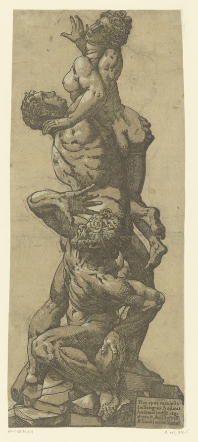 Enlèvement des Sabines - Andrea Andreani