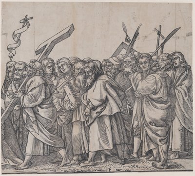 Section F : Saints tenant des croix, des livres et des armes, du Triomphe du Christ, 1836 - Andrea Andreani