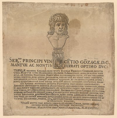Le triomphe de Jules César: Frontispice - Andrea Andreani