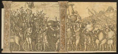 Le Triomphe de Jules César [n°3 et 4 plus 2 colonnes] - Andrea Andreani after Andrea Mantegna