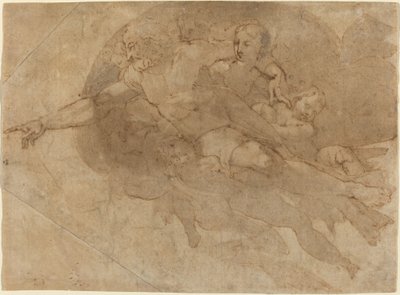 Dieu le Père en gloire - Andrea Boscoli after Michelangelo