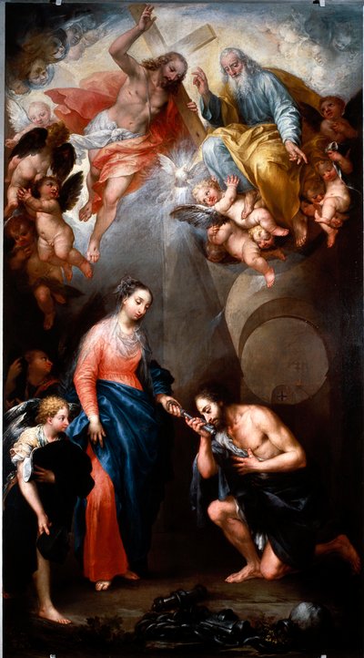 La Vierge apparaît à Saint Jérôme Emilien - Andrea Celesti