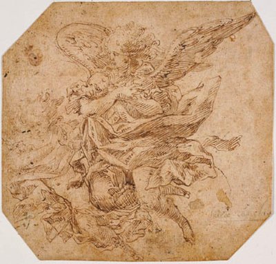 Deux anges volants - Andrea Commodi