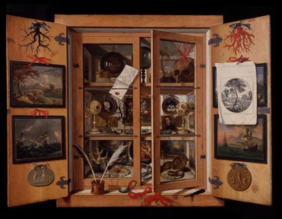 Petit cabinet de curiosités en trompe-l