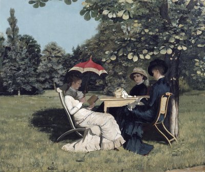 Femmes autour de la table de jardin - Andrea Gram
