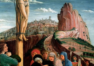 Retable de San Zeno : crucifixion (détail) - Andrea Mantegna