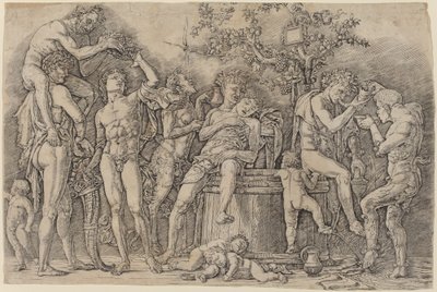 Bacchanale avec une cuve à vin - Andrea Mantegna
