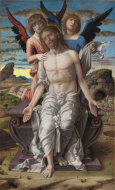 Christ en homme de douleur, 1495-1500 - Andrea Mantegna