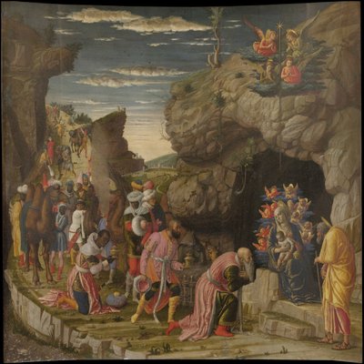 Épiphanie (détail), panneau central, vers 1463-1464 - Andrea Mantegna