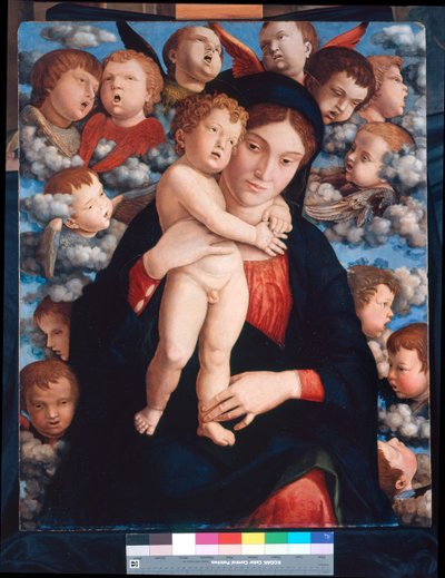 Madone et Enfant et Chœur de Chérubins - Andrea Mantegna