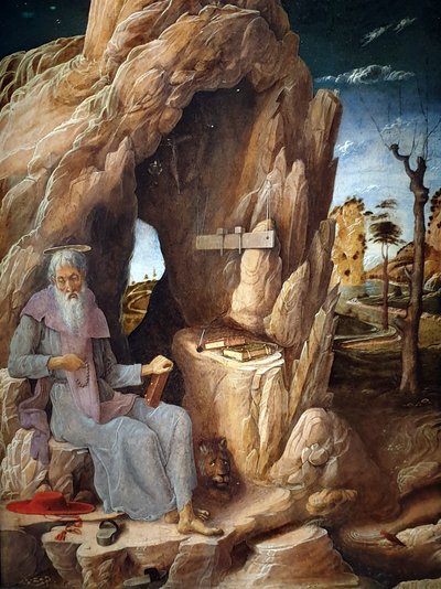 Saint Jérôme pénitent dans le désert - Andrea Mantegna