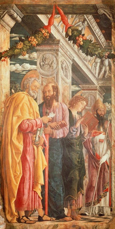 Saints Pierre et Paul et deux Saints (détail) - Andrea Mantegna