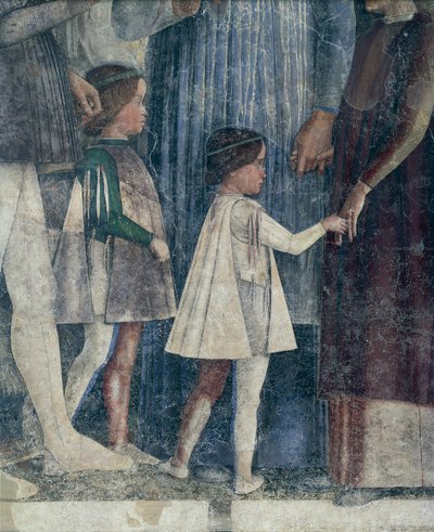 Sigismond et François II Gonzaga, détail du Mur de la Rencontre par Andrea Mantegna, Château de San Giorgio, Chambre des Époux ou Camera Picta, Mantoue - Andrea Mantegna