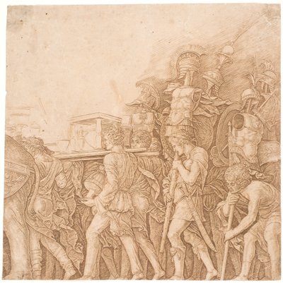 Soldat portant des trophées - Andrea Mantegna