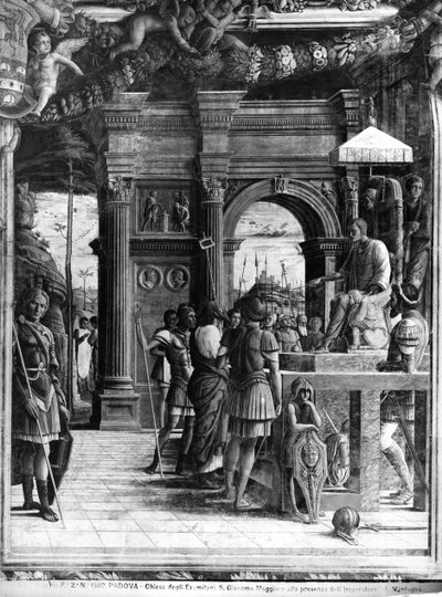 Saint Jacques le Majeur devant le Roi Hérode Agrippa (détail) - Andrea Mantegna