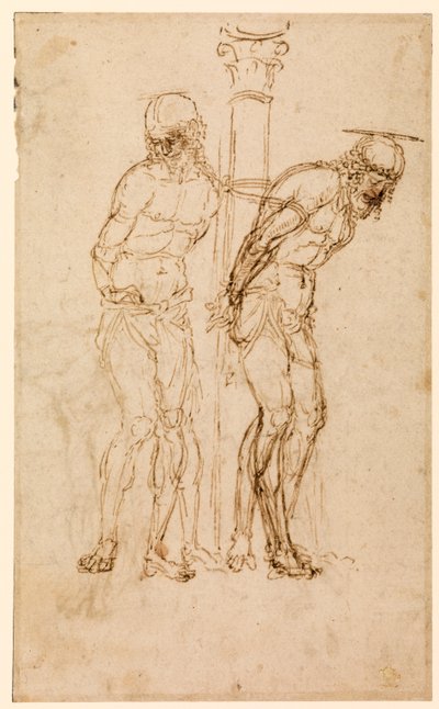 Études pour le Christ à la colonne (recto), c.1460-65 - Andrea Mantegna