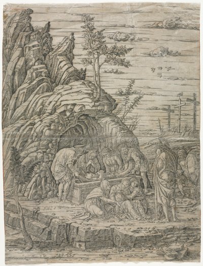 La Mise au tombeau avec les quatre oiseaux - Andrea Mantegna