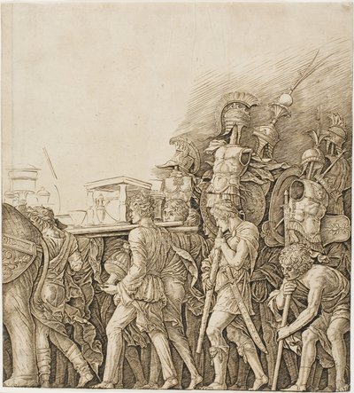 Triomphe de César : Soldats portant des trophées - Andrea Mantegna