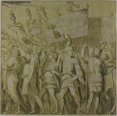 Triomphes de Jules César: Toile No. I - Andrea Mantegna