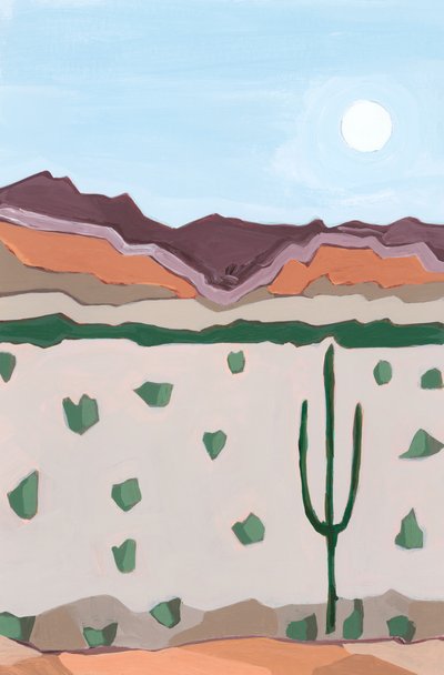 Lune sur cactus - Andrea Mejia