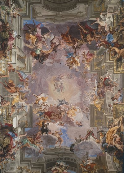Saint Ignace en gloire - Andrea Pozzo