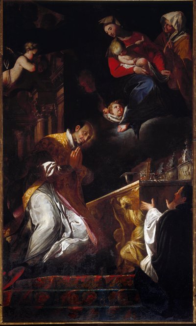 Représentation de Saint François Borgia - Andrea Pozzo