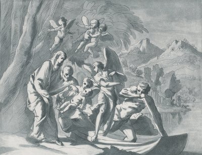 Le repos pendant la fuite en Égypte, 1740-1771 - Andrea Scacciati