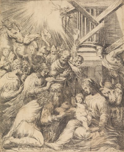 Adoration des Mages, vers 1553-1560 - Andrea Schiavone