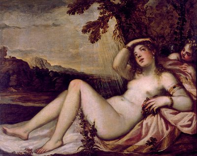 Danaé, milieu du 16e siècle - Andrea Schiavone
