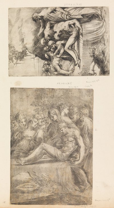 La Lamentation sur le Christ Mort, vers 1545-50 - Andrea Schiavone