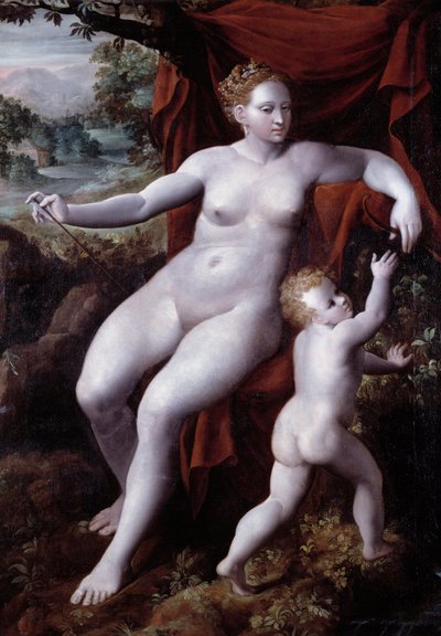 Vénus et Cupidon - Andrea Semino