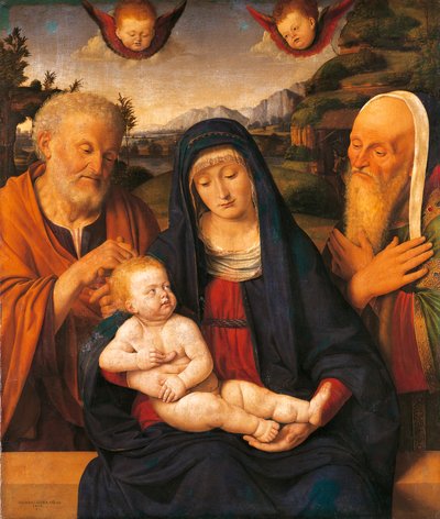 Madone et Enfant avec Saints Joseph et Siméon - Andrea Solario