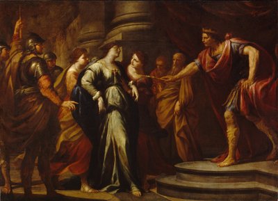 Esther devant Assuerus - Andrea Vaccaro